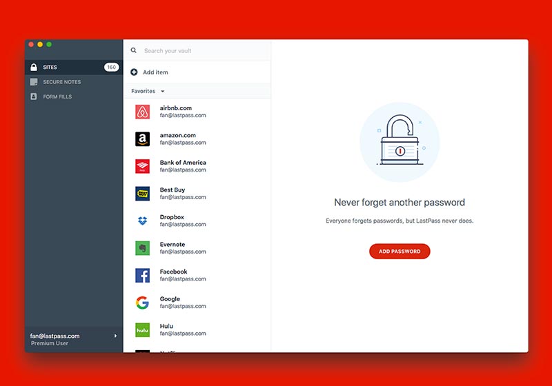 Sistema di gestione password